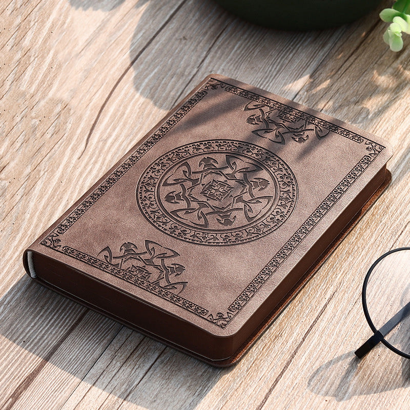 Mini notebook portable small notepad exquisite printing book students learn to write and office leather notebook A6 notebook - V.I.P Digital Presence