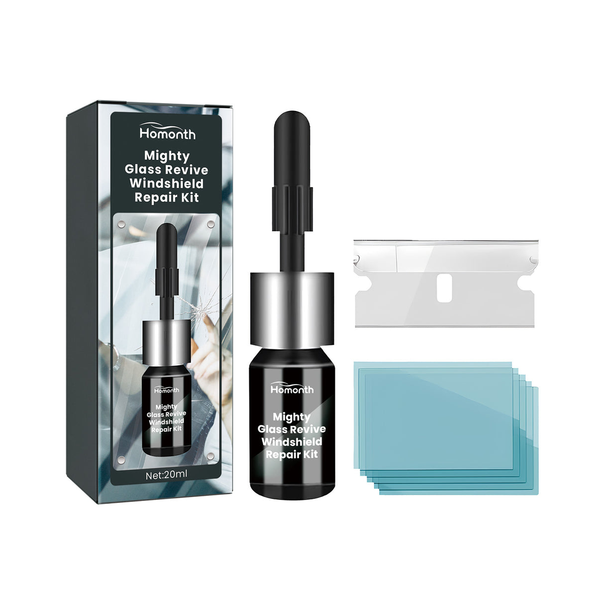 Windshield Repair Kit Automotive Windshield Cracks Broken Repair Special Adhesive Solution - V.I.P Digital Presence