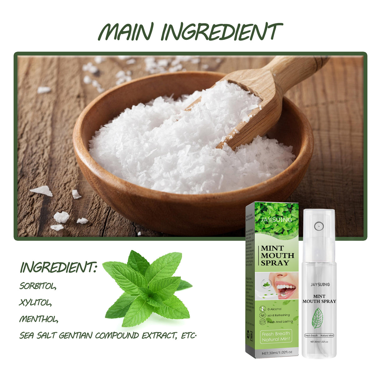 Breath Fresher, Retain Fragrance Remove Odor Portable Minty Breath Freshening Spray - V.I.P Digital Presence