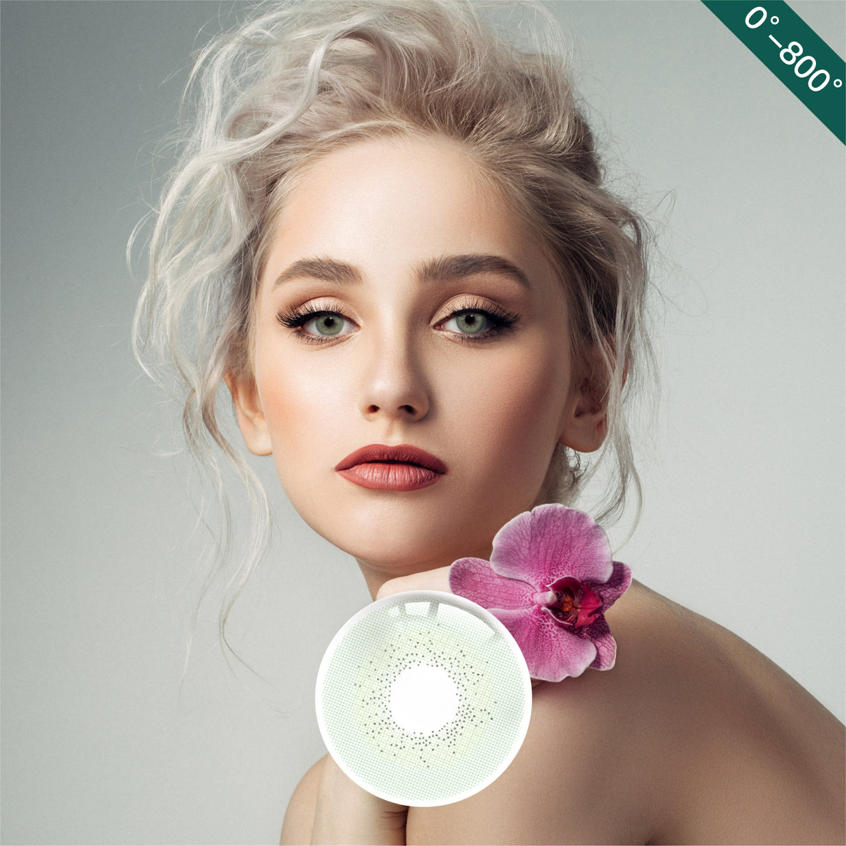 1Pair FDA Certificate Eyes Beautiful Pupil Colorful Girl Cosplay Contact Lenses PHALAENOPSIS GREEN - V.I.P Digital Presence