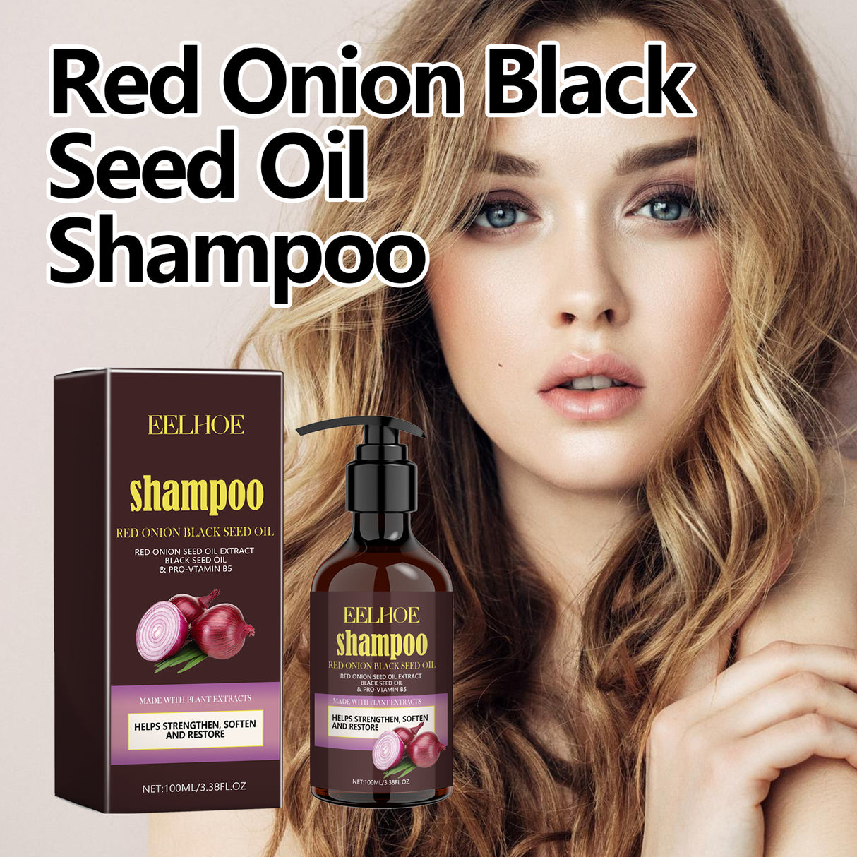 Red Onion Black Seed Oil Shampoo, Clean Scalp Easy Anti-Dandruff Smooth Hair Oil Control Shampoo - V.I.P Digital Presence