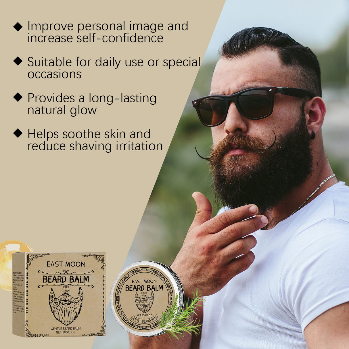 Cigar Beard Care Wax Natural Gloss Care Each Beard Hair Must Display Mature Charm - V.I.P Digital Presence