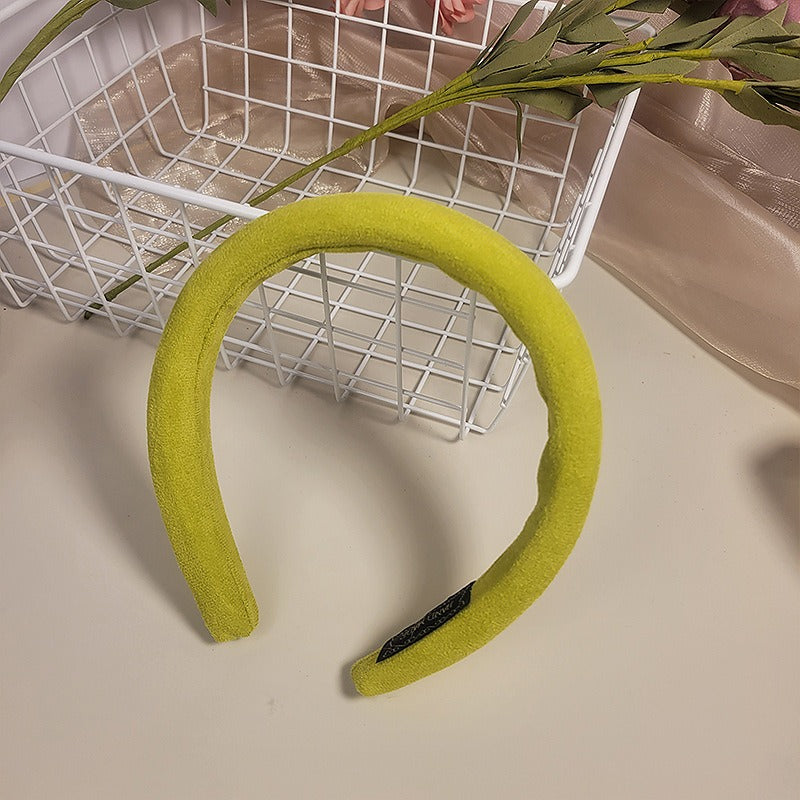 Candy colored velvet with wide edge sponge headband flocking - V.I.P Digital Presence