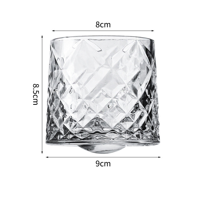 Hand drawn rotating glass cups multiple multi-purpose whiskey glasses rotating glass cups - V.I.P Digital Presence