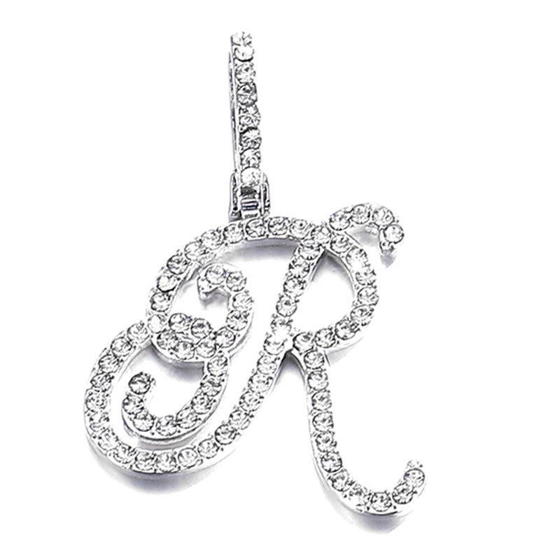 Hip hop accessories grass letter pendant melon seed buckle Cuban chain accessory - V.I.P Digital Presence