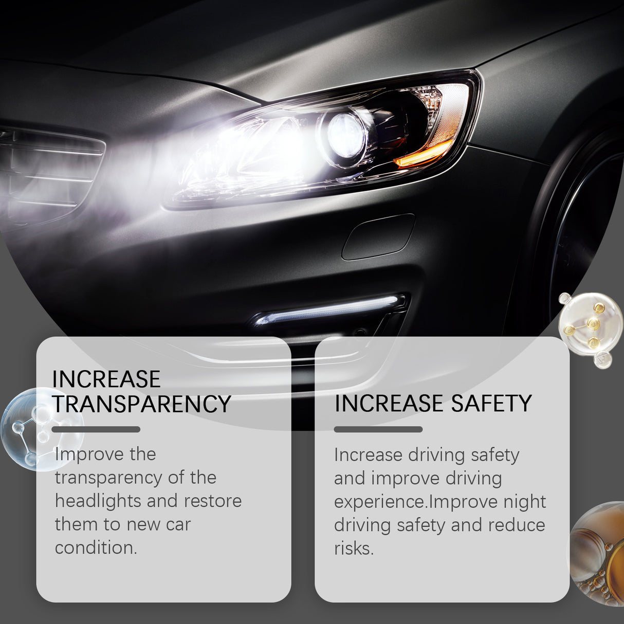 Headlight Restoration Liquid For Car, Lamp Scratches Yellow Cleaning Plating Crystal Polishing Refurbishing Repair Agent - V.I.P Digital Presence
