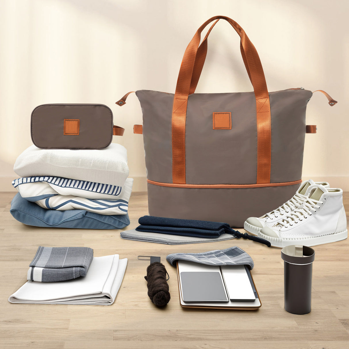 Hardshell Luggage Sets 3 Piece Carry-on Suitcase Double Spinner Wheels with TSA Lock for Men Women, Coppery (20in) - V.I.P Digital Presence