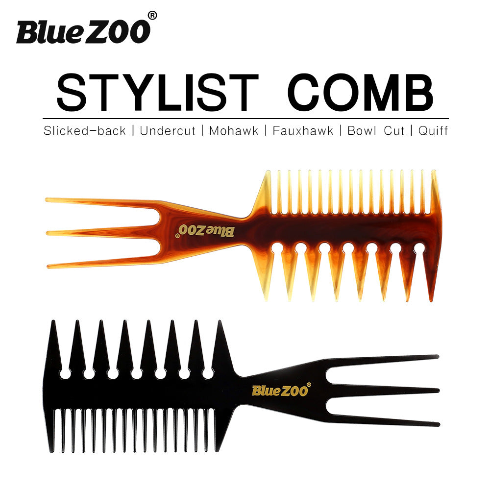 Oil Head Comb Double-Sided Fish Insert Comb Big Tooth Flat Comb Bottom Fork Comb Plate Hair Styling Comb - V.I.P Digital Presence