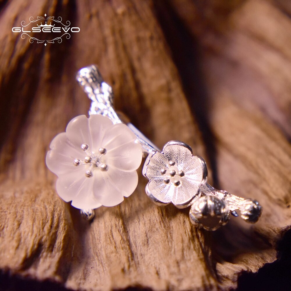 GLSEEVO 925 Sterling Silver Wedding Crystal Flower Brooch High Quality For Women Tree Brooches Mujer Handmade Jewelry - V.I.P Digital Presence