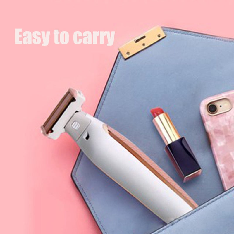 Electric Lady Shaver Razor Flawless Body Hair Shaver Painless Bikini Trimmer USB Rechargeable Fast Hair Shaving Machine - V.I.P Digital Presence