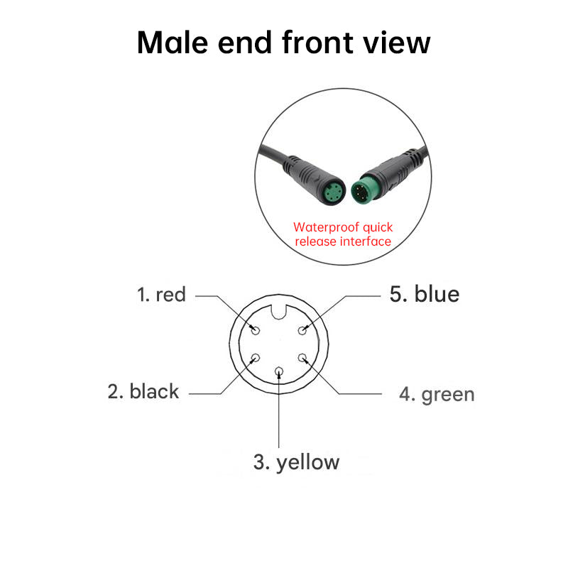 Medidor inteligente a color SW900 de 5/6 pines, pieza de modificación de pantalla de datos LCD de bicicleta de montaña/scooter eléctrico.