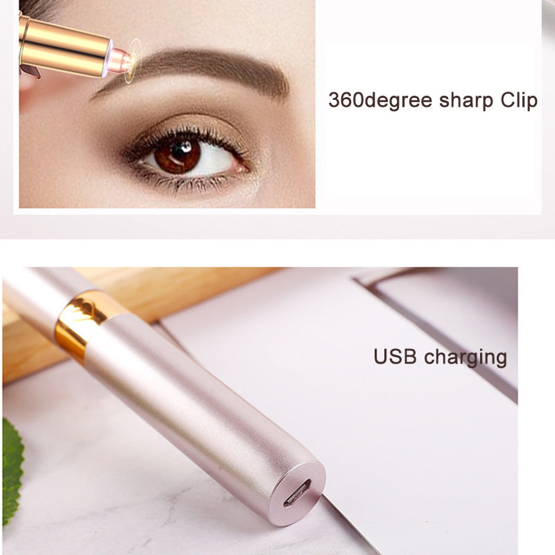 New Electric Eyebrow Trimmer USB Rechargeable Eyebrow Trimmer Easy To Clean Eyebrow Trimmer Shaver Eyebrow Trimmer Epilator - V.I.P Digital Presence