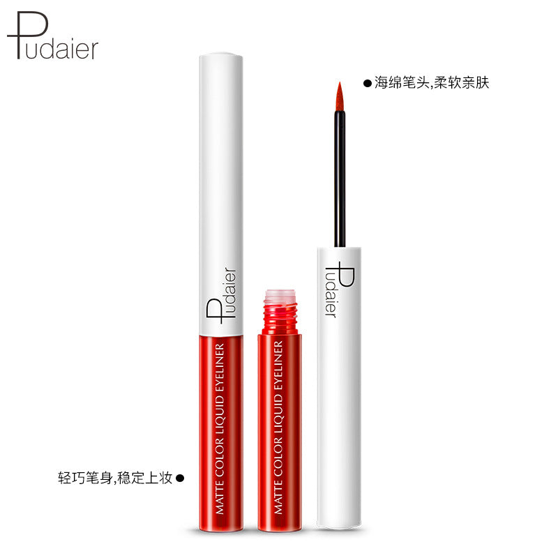 Quick-Drying Waterproof And Sweat-Proof Liquid Eyeliner Does Not Smudge Cosmetics Pudaier Color Eyeliner - V.I.P Digital Presence