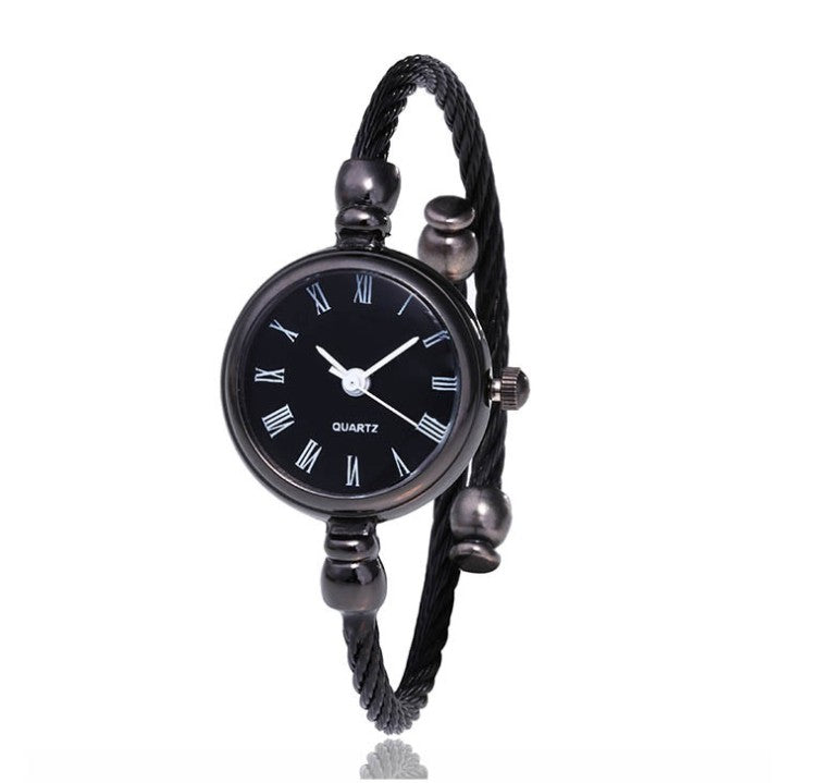 Women's Watches Bracelet Style Opening Simple Retro Art Fashion Watches Women's Fashion Quartz Watch Relogio Feminino(black belt) - V.I.P Digital Presence