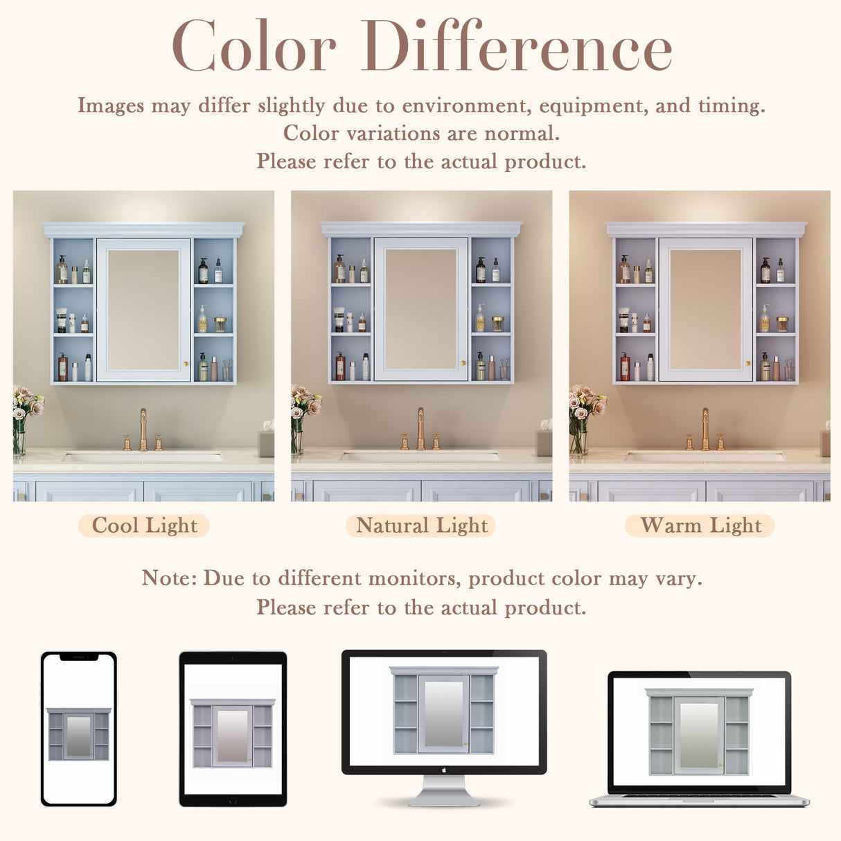 35'' x 28'' Blue Wall Mounted Bathroom Storage Cabinet with Mirror Door, Modern Bathroom Wall Cabinet with Mirror - V.I.P Digital Presence