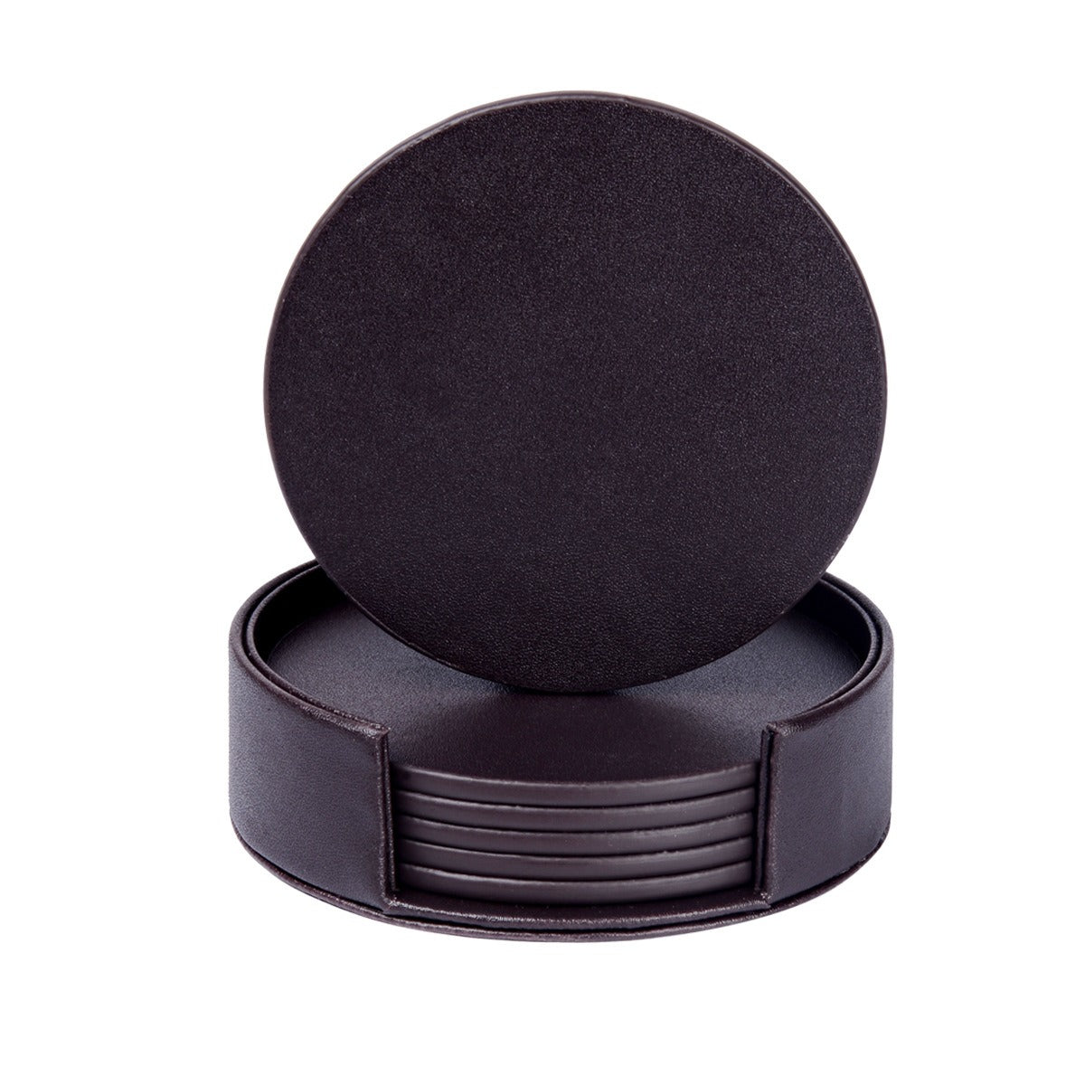 Creative PU leather coaster Exquisite insulated tea water cushion Square leather coaster - V.I.P Digital Presence