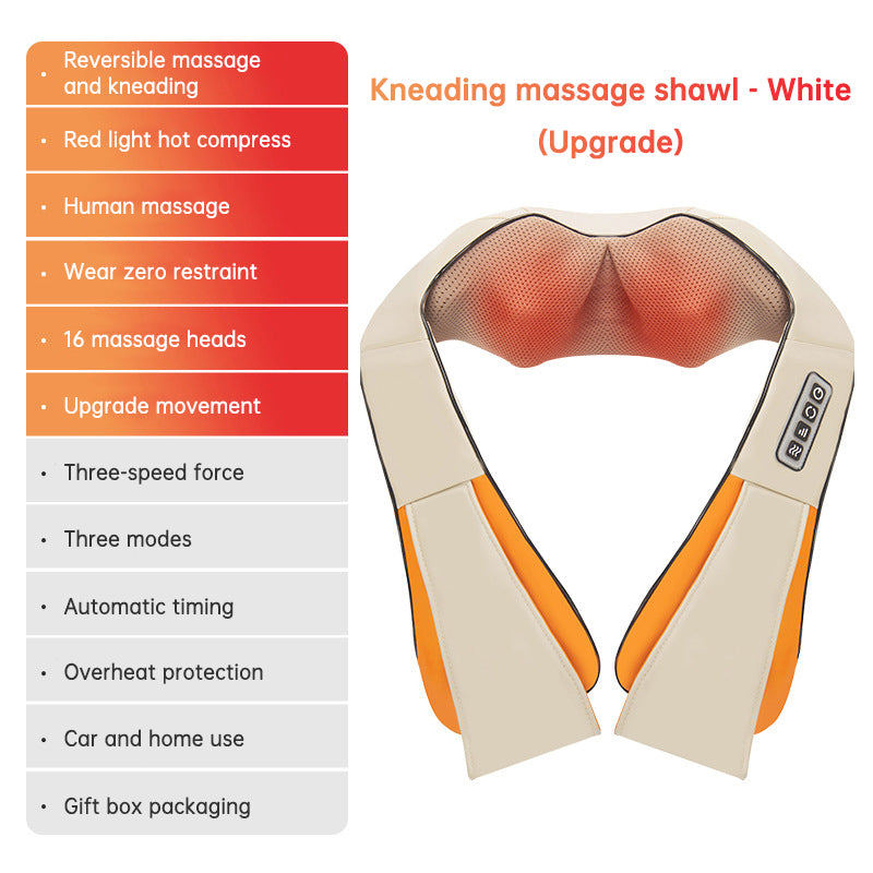 Kneading massage shawl massager SKG cervical spine massager household electric waist and back hot compress massager With bag - V.I.P Digital Presence