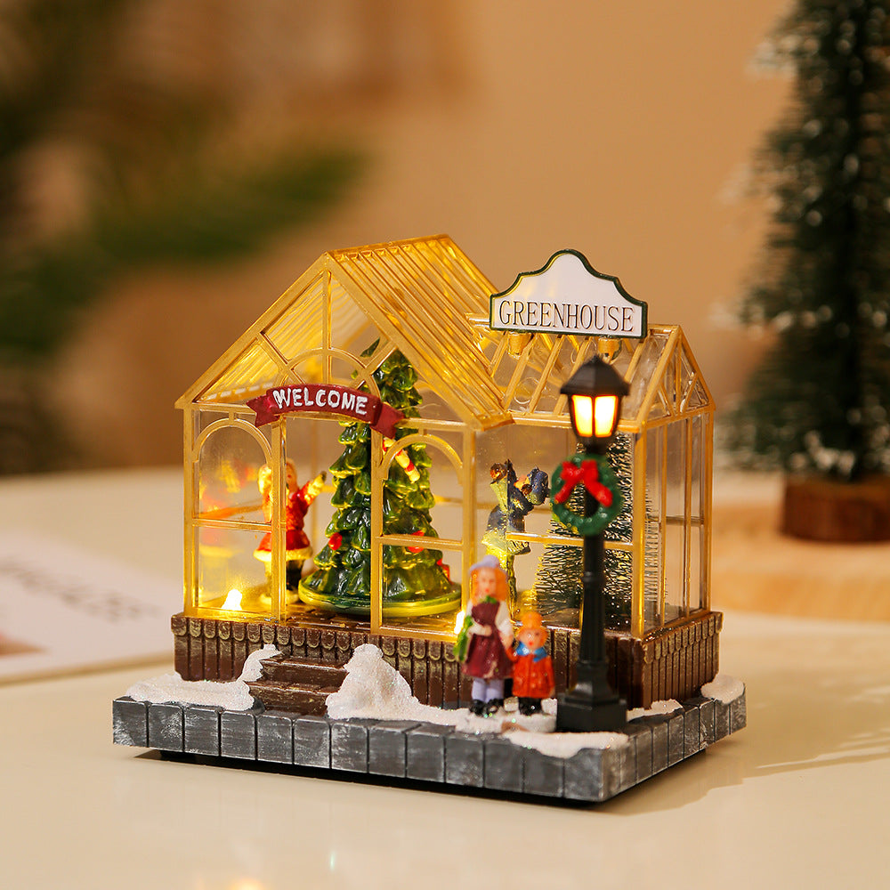 Christmas gifts, Christmas decorations, glowing music, houses, resin crafts, creative desktop ornaments - V.I.P Digital Presence