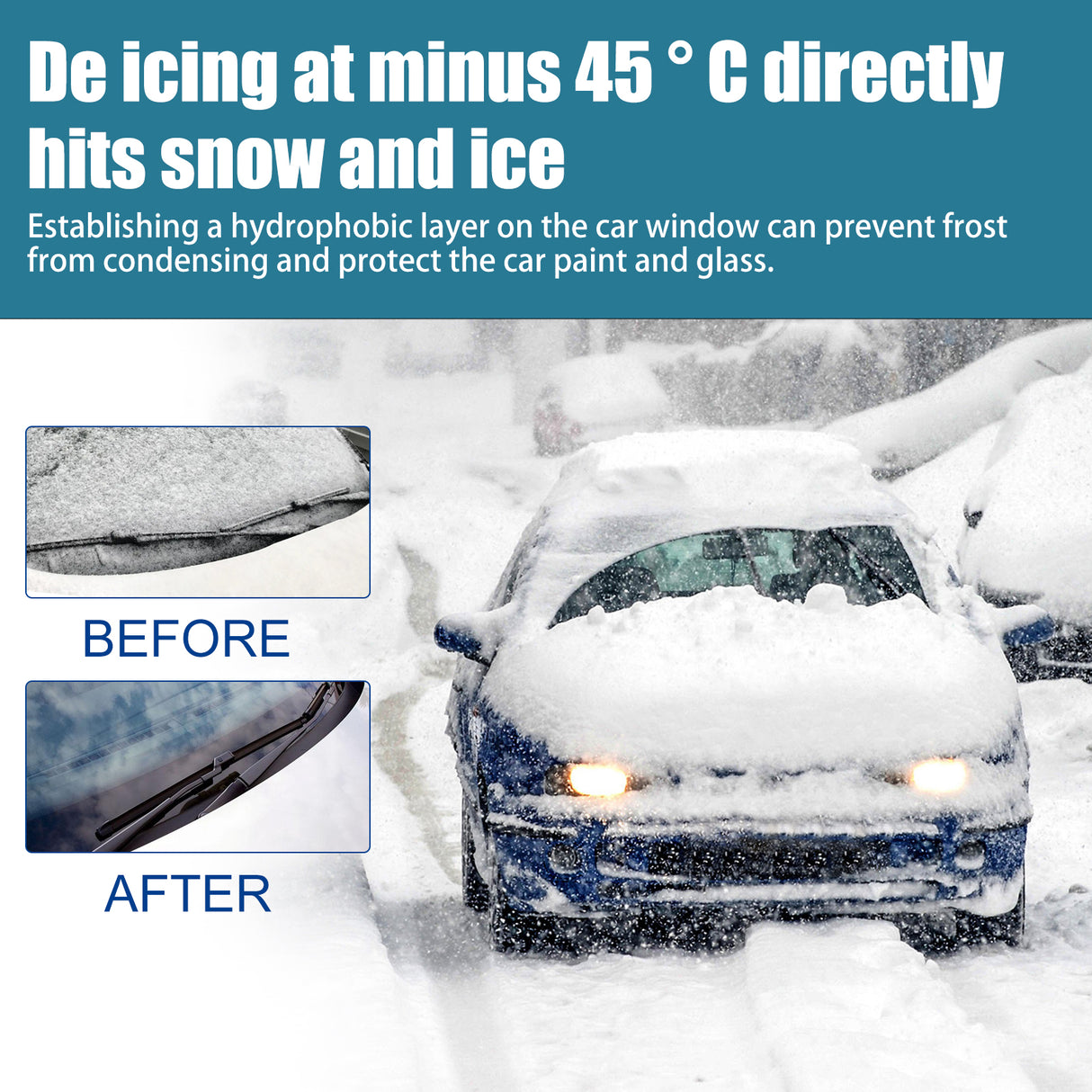 Snow Defrosting Agent, Car Windshield Windows Fast And Powerful Defrosting Defogging Deicing And Snow-melting Cleaning Agent - V.I.P Digital Presence