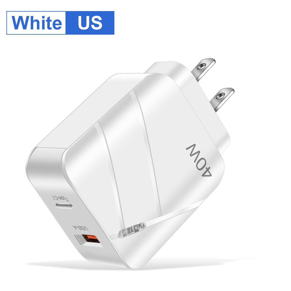 40W PD+QC3.0 mobile phone charger charging head travel charger - V.I.P Digital Presence