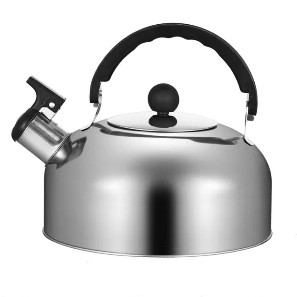 A 3L stainless - steel kettle for gas heating. It features a whistle and a comfortable handle, suitable for cooking and tea. - V.I.P Digital Presence