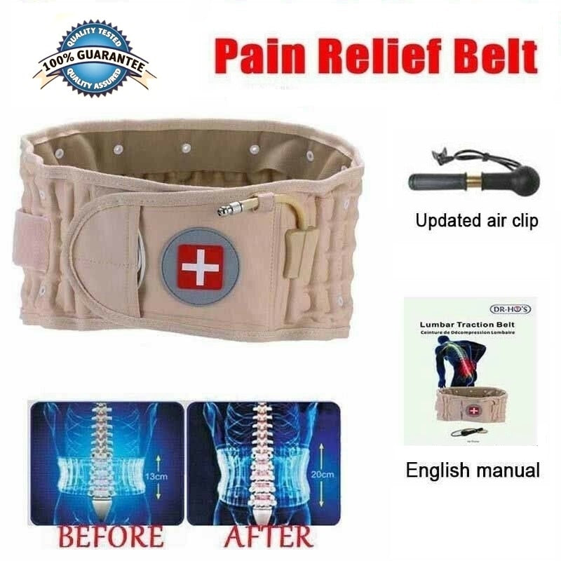 Lumbar Spinal-air Decompression Back Belt Air Traction Waist Protect Belt Pain Lower Lumbar Support Fit for 29 inches -49 inches - V.I.P Digital Presence