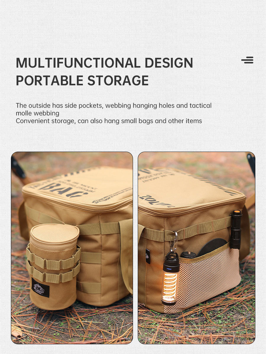 Outdoor Large Capacity Storage Bag 20L Set Pot Cooker Collision Resistant Multifunctional Portable Gas Tank Storage Bag Camping - V.I.P Digital Presence