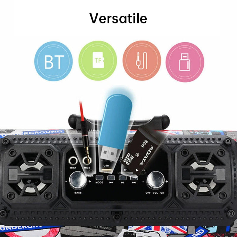 New Wireless Karaoke Smart Bluetooth Speaker, Car Audio Subwoofer, Gift for Computers/People, Street Fashion Gift - V.I.P Digital Presence