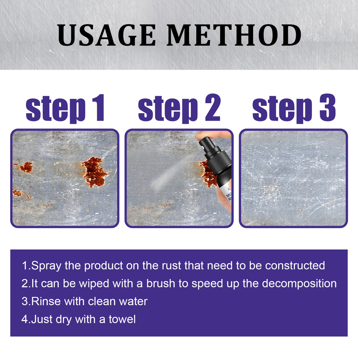 Metal Rust Remover, Multi-Functional Automotive Hub Polishing Retreader Faucet Stainless Steel Rust Removal - V.I.P Digital Presence