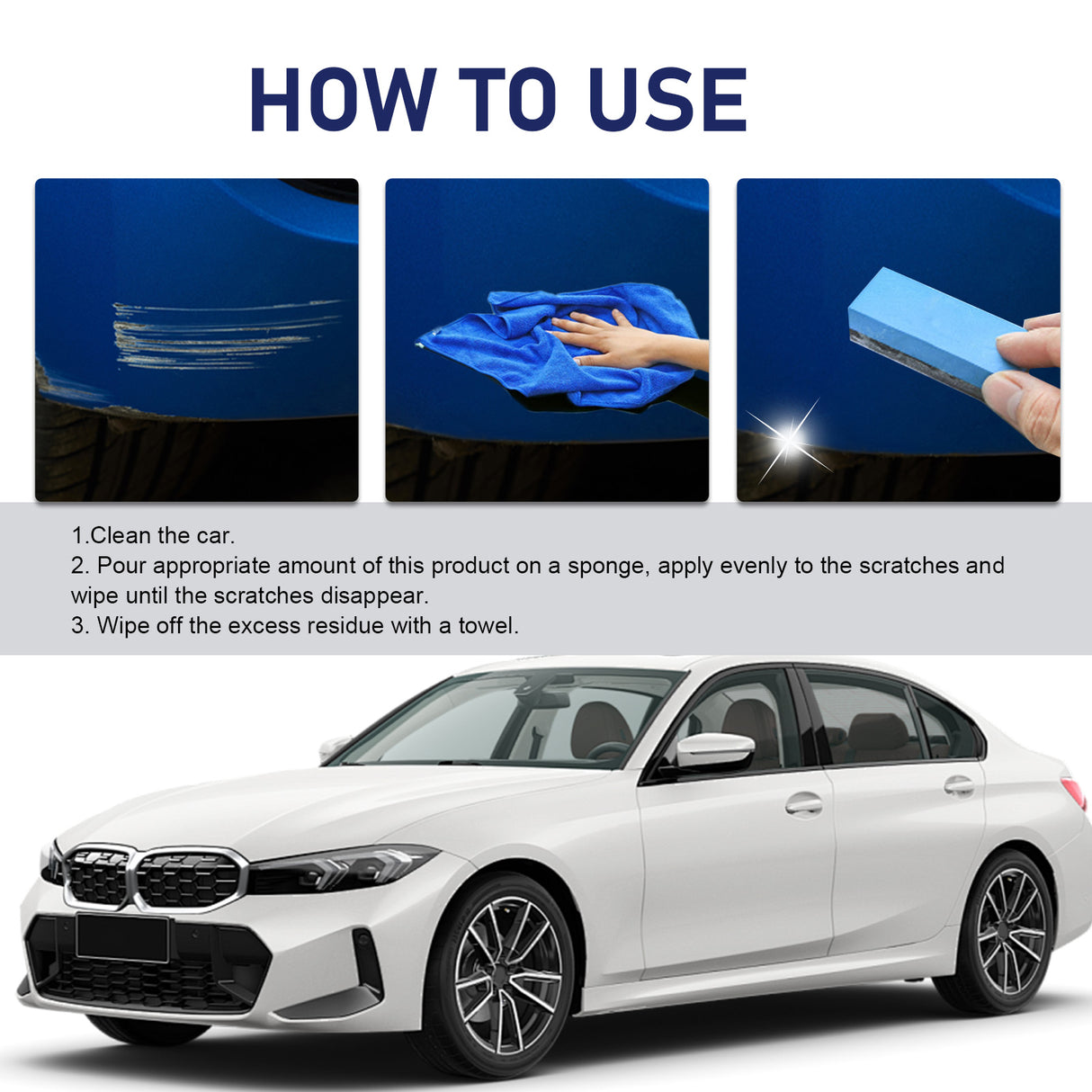 Car Scratch Remover, Repair Car Finish Scratch Polishing Refinish Coating Kit - V.I.P Digital Presence