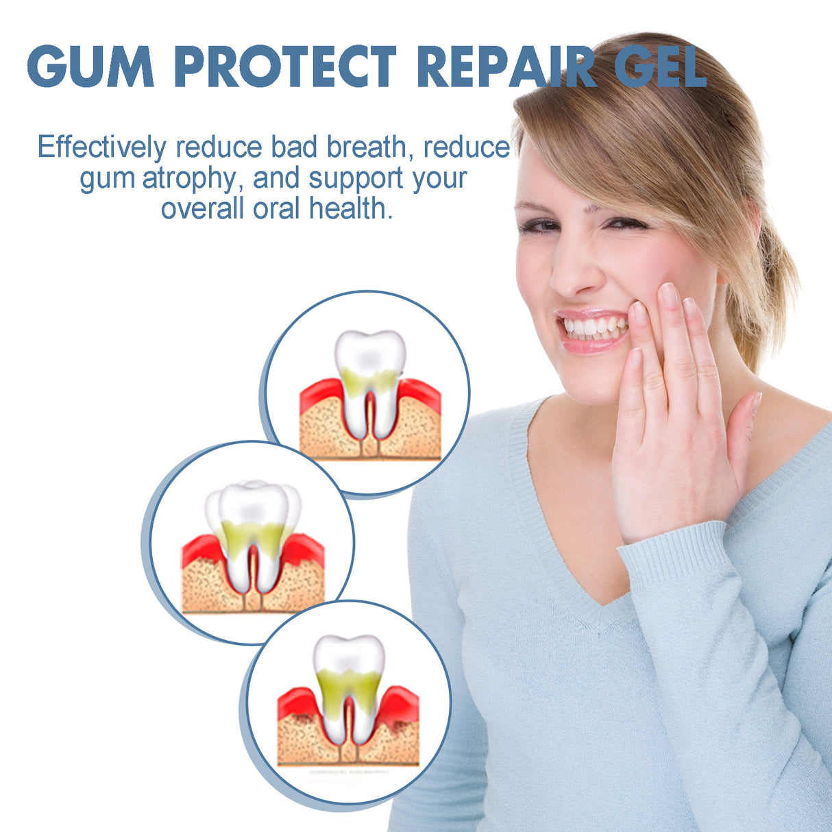 Gum Protect Repair Gel, Deep Clean Tooth Dirt Care Gums Fresh Breath Care Gel - V.I.P Digital Presence