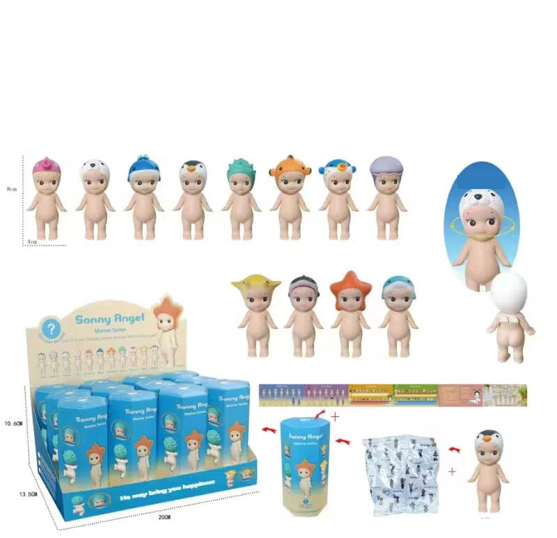 Party Angel Cheek Blind Box Car Ornament Mobile phone Decoration Handmade Anime Doll Finished End Box - V.I.P Digital Presence