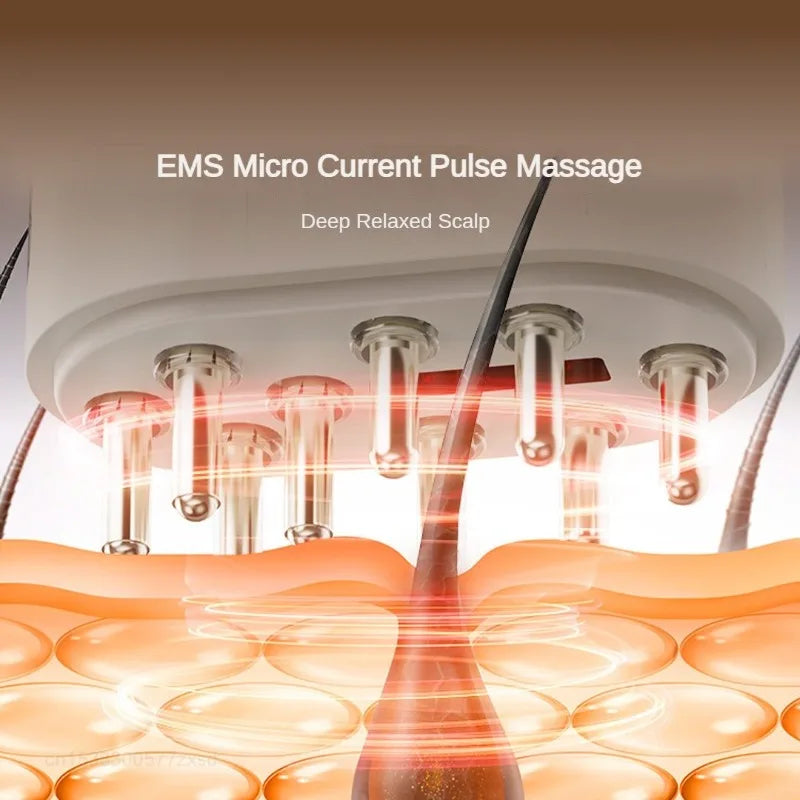 Youpin Hipee Scalp Applicator Infrared Light Vibration Massage Scalp Liquid Comb Essential Oil Liquid Guiding Massager Comb Hair - V.I.P Digital Presence