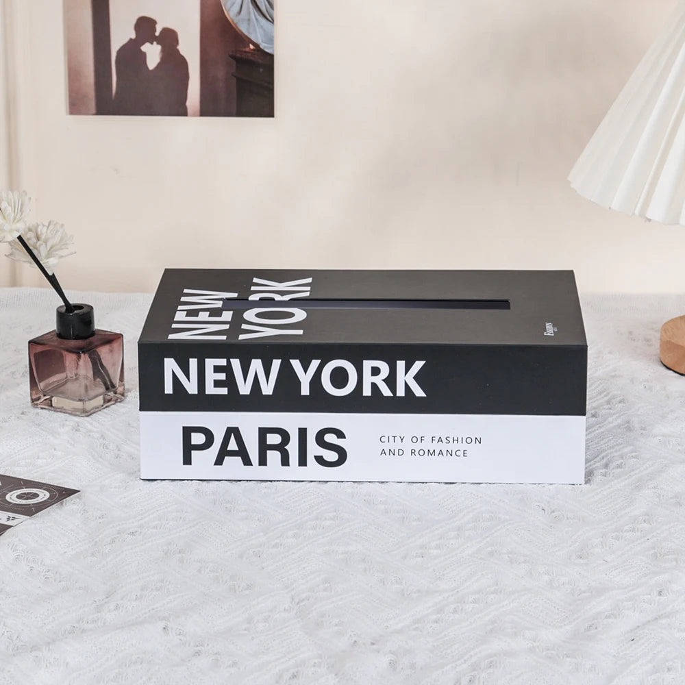 Book Style Tissue Box Napkin Holder Case Paper Box Container Fashion Hotel Storage Box Home Table Decoration Ornaments - V.I.P Digital Presence