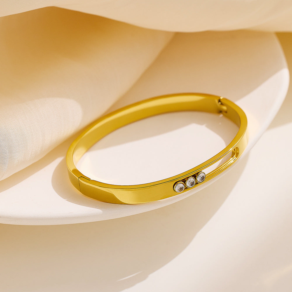 European and American titanium steel buckle women's bracelet INS style fashionable versatile bracelet - V.I.P Digital Presence