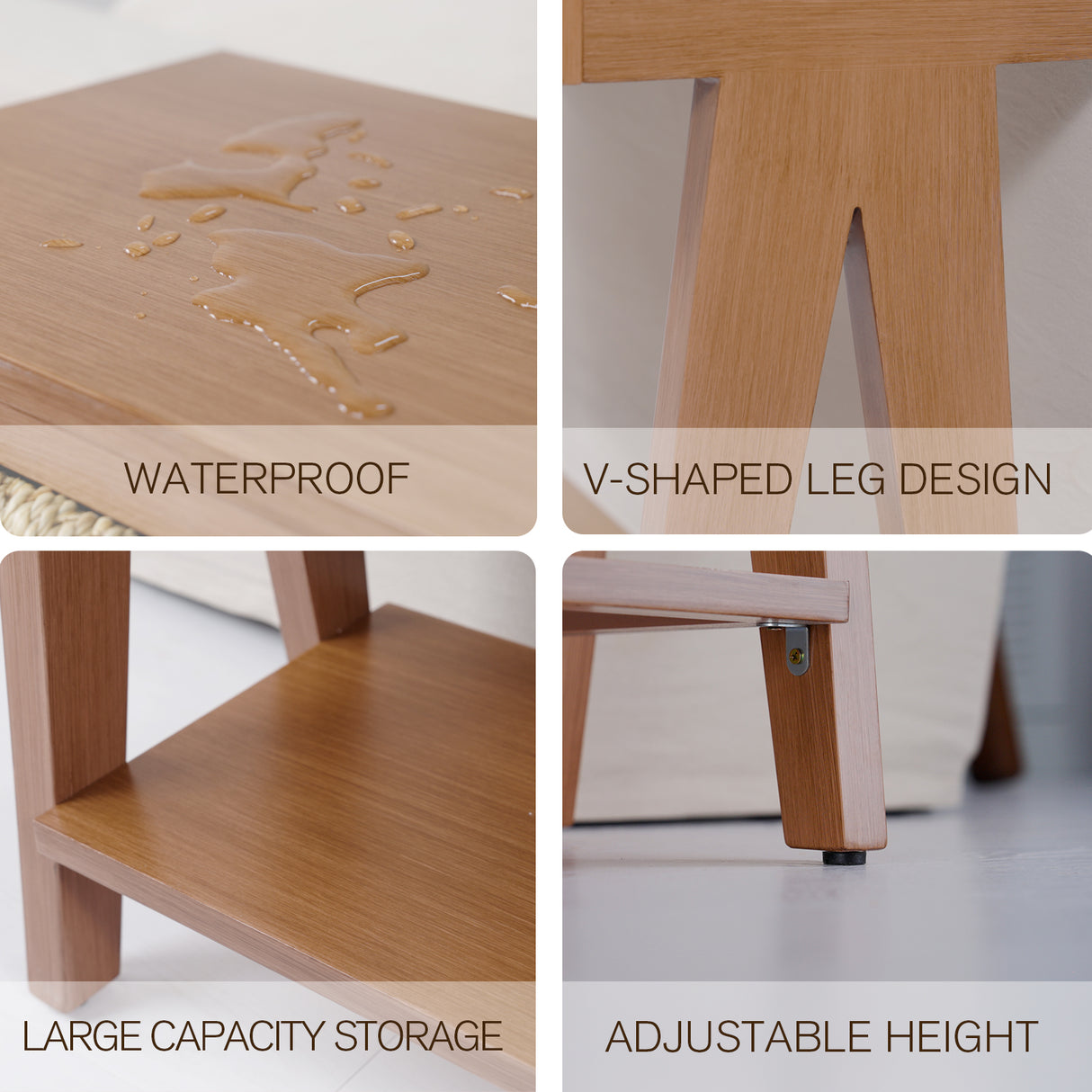 Medieval modern console table with entrance storage space, multifunctional entrance table with 3 drawers, open storage rack - V.I.P Digital Presence