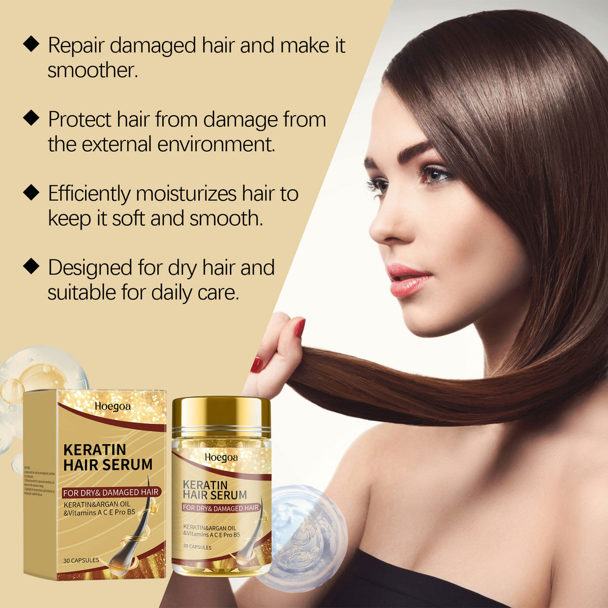 Argan Hair Care Oil Repair Dry Split Hair, Smooth And Glossy Hair Care Oil - V.I.P Digital Presence