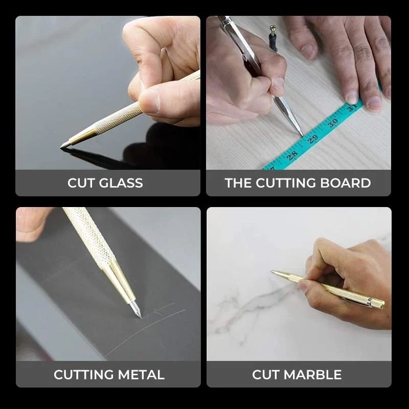 Tile Scribing Pen Glass Metal Plate Tin Lettering Tungsten Steel Scribing Needle Engraving Diamond Pen - V.I.P Digital Presence