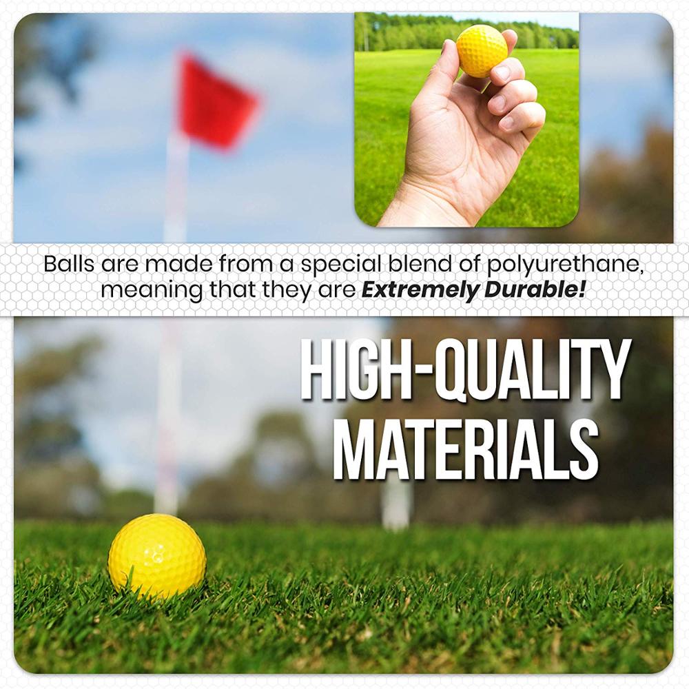 12Pcs Foam Practice Golf Balls Yellow Green Orange Golf Training Balls Outdoor Indoor Putting Green Target Backyard Swing Game