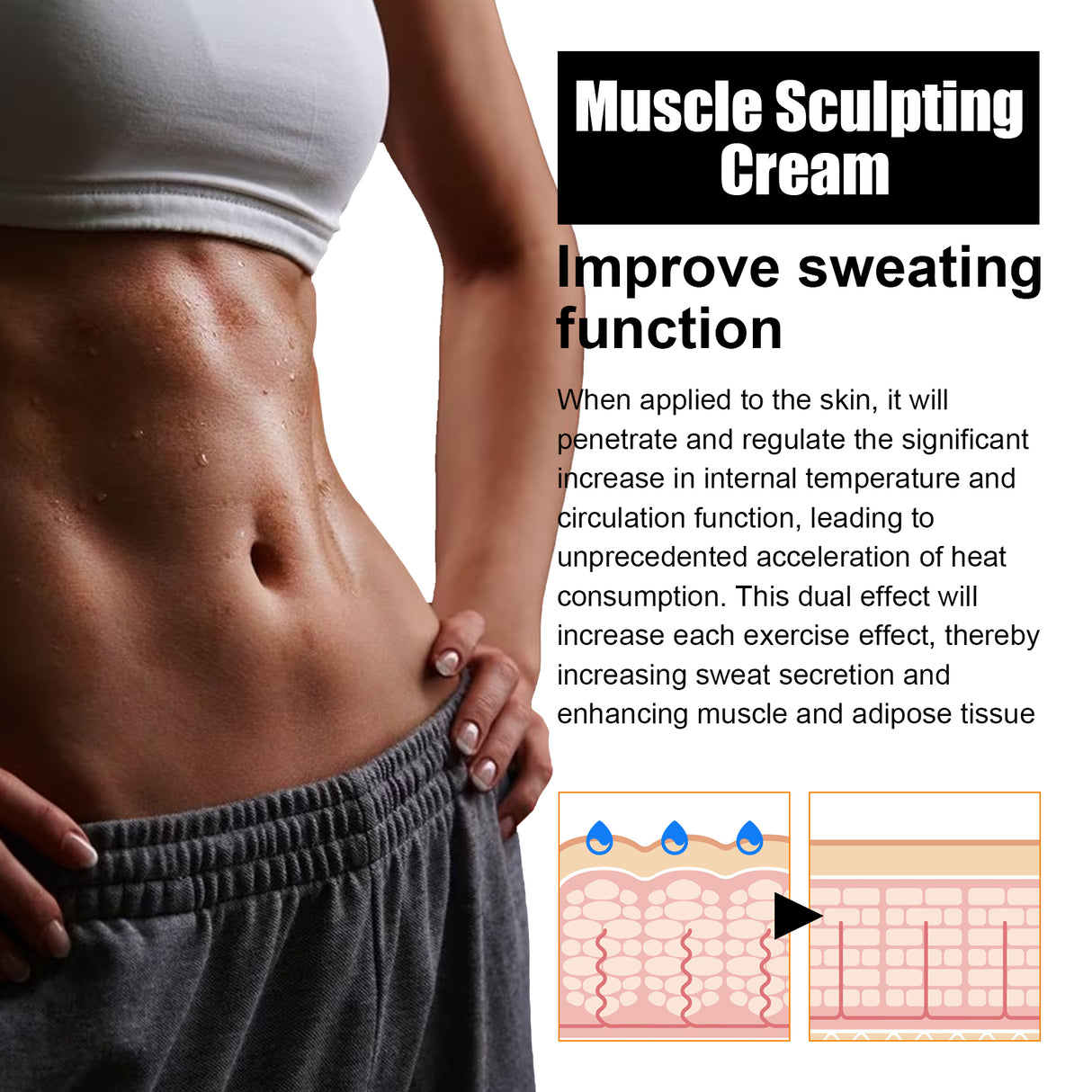 Muscle Sculpting Cream, Massage Firming Abdominal Muscles To Show The Waistline Abs Cream - V.I.P Digital Presence