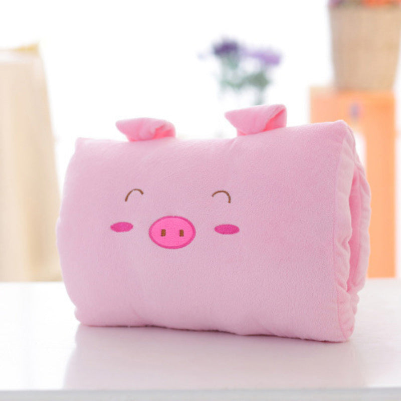 Animated nap pillow, warm hand cover, cylindrical cushion, creative hand warmer, girls' plush toy - V.I.P Digital Presence