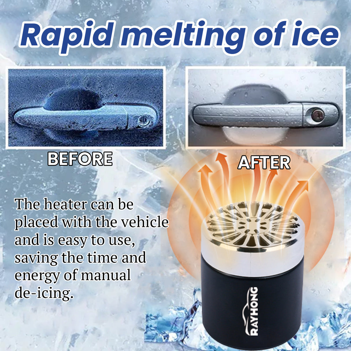 Snow Remover, Car Windshield Snow Melt Defogging Fast And Easy Deicing Heater - V.I.P Digital Presence