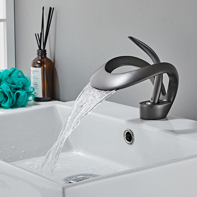 Creative basin waterfall faucet basin faucet basin faucet hot and cold table basin faucet - V.I.P Digital Presence