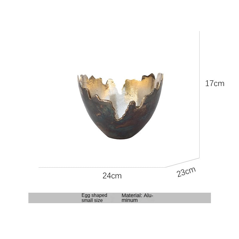 Modern Luxury Oval Edge Decorative Tray Creative Home Dining Table Fruit Plate Ornament - V.I.P Digital Presence