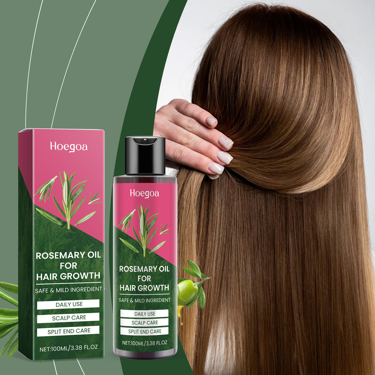 Rosemary Oil For Hair Growth, Promotes Healthy And Nourishing Strong Hair Essential Oil Hair Growth Oil - V.I.P Digital Presence
