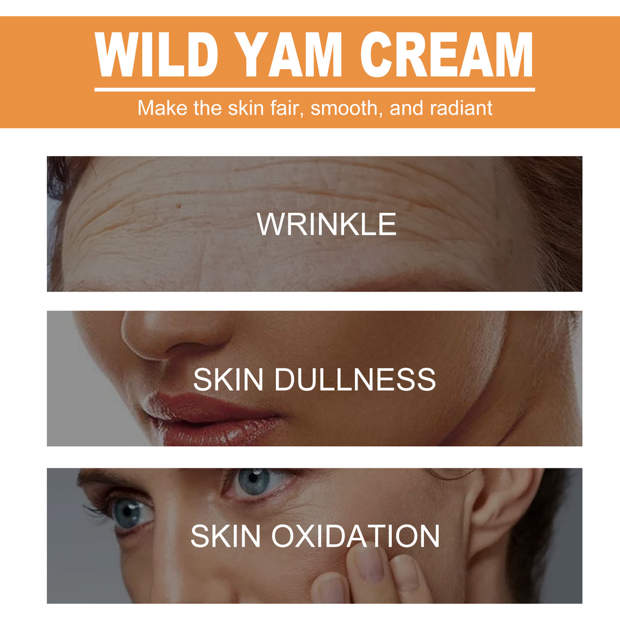 Wild Yam Cream, Moisturizing Light Spot Shine Anti-wrinkle Cream