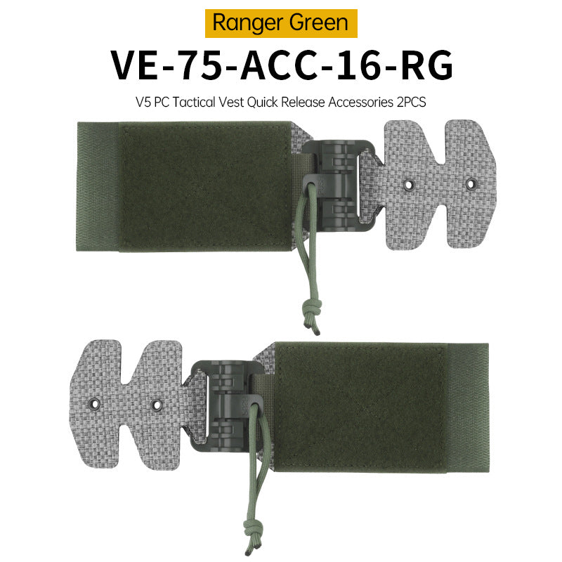 One Pair (2 Pieces) Style 3Ac Kit for FCPC V5 Tactical Vest Cummerbunds, with Quick Release Buckle, made of imported Tegris. - V.I.P Digital Presence