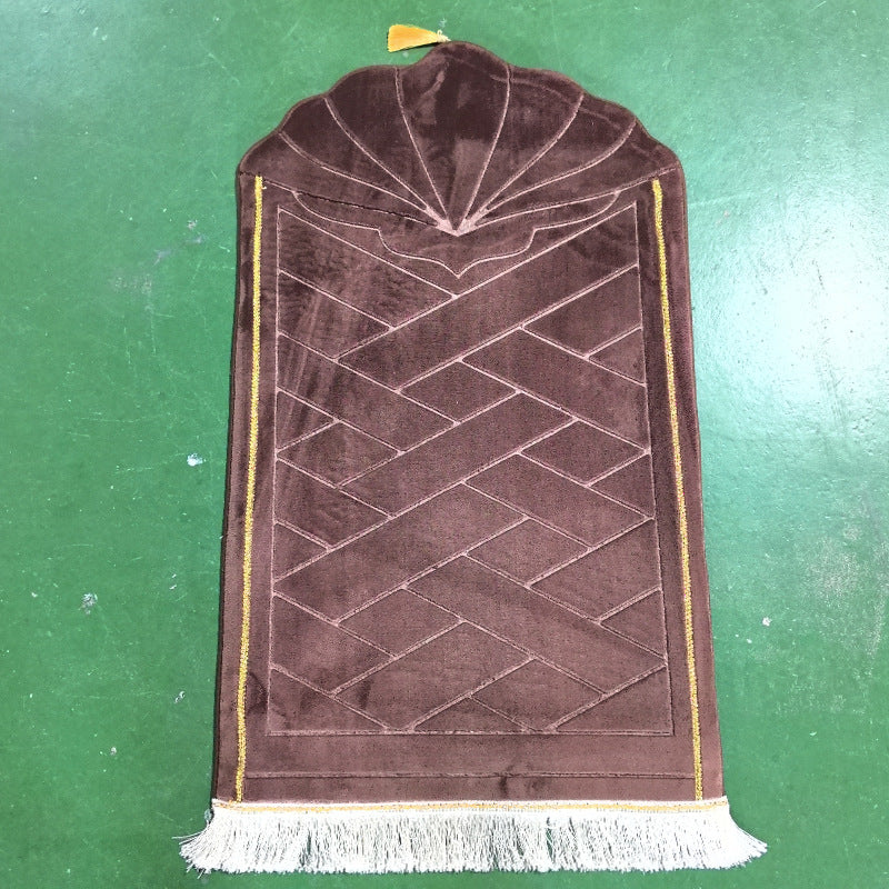 Shell shaped solid color carpet irregular flannel sponge thickened short flannel embossed portable floor mat - V.I.P Digital Presence