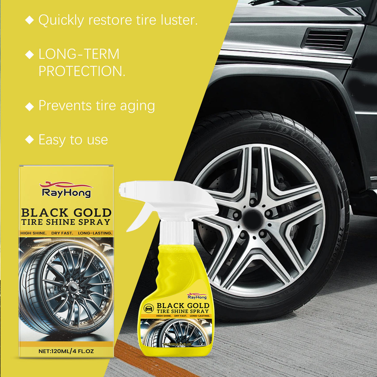 Car Wheel Shine Spray Car Wheel Clean Stain Polishing Coating Liquid Coating Agent - V.I.P Digital Presence