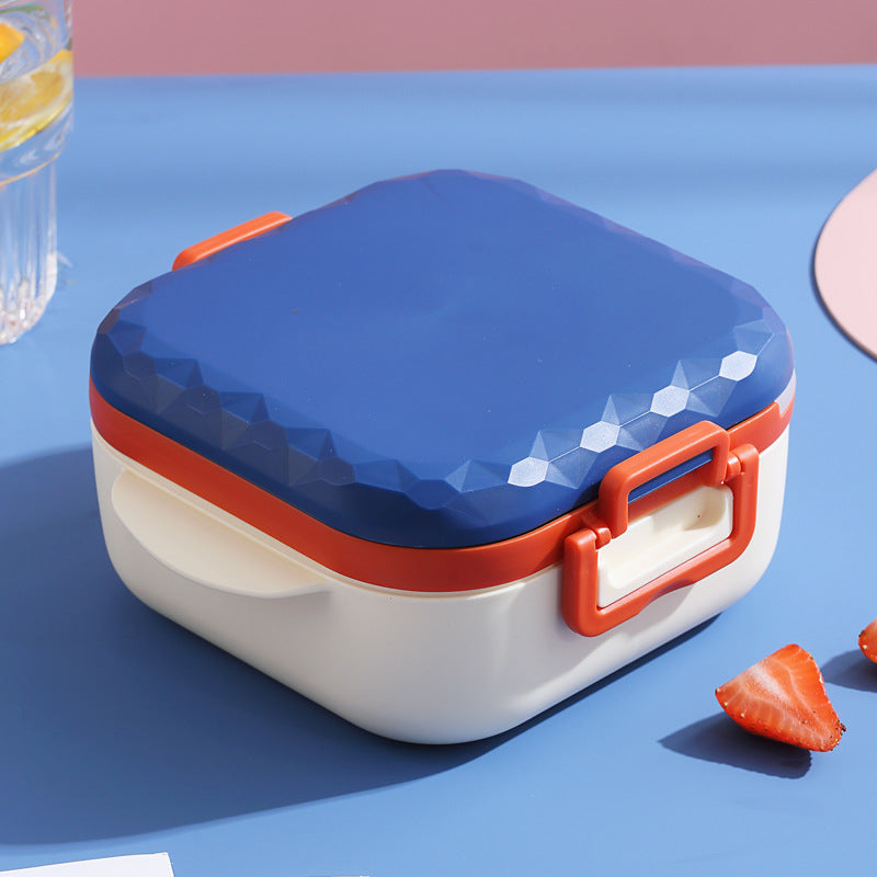 Microwaveable portable fresh-keeping lunch box with compartments and cutlery - V.I.P Digital Presence